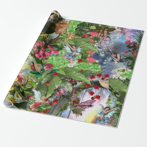 Fairy Kingdom forest dreamland fantasy stories Wrapping Paper
