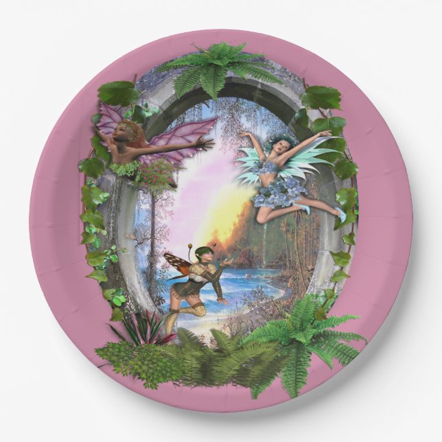 Fairy Kingdom Paper Plates (Front)