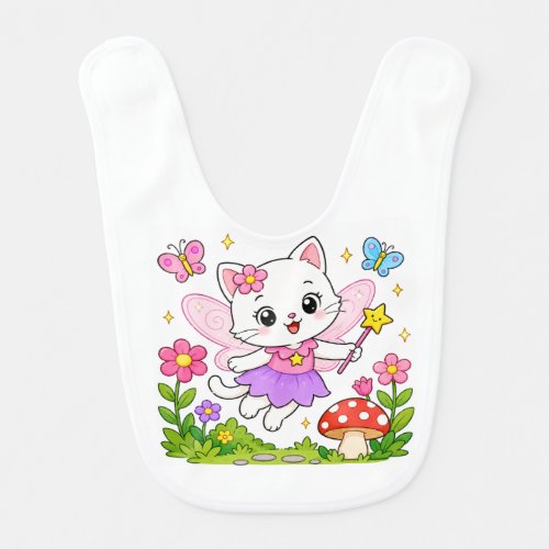 Fairy Kitten Baby Bib