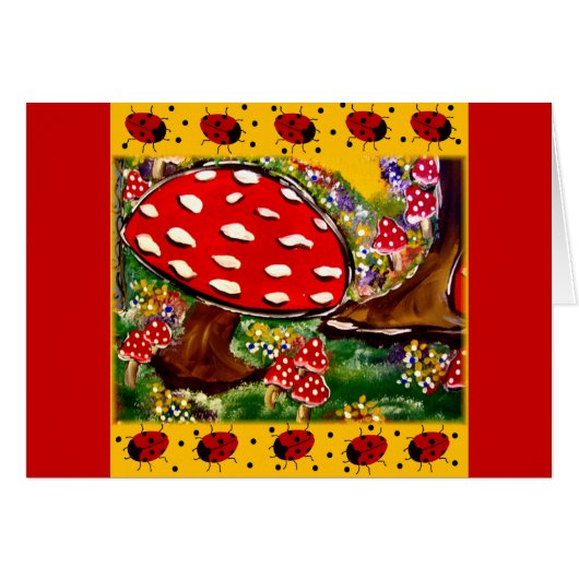 Fairy Lady Bugs Cards (Front Horizontal)