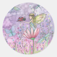 Cute Flower Fairy Stickers by Molly Harrison