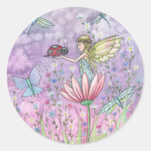 Fairy Ladybug Stickers by Molly Harrison