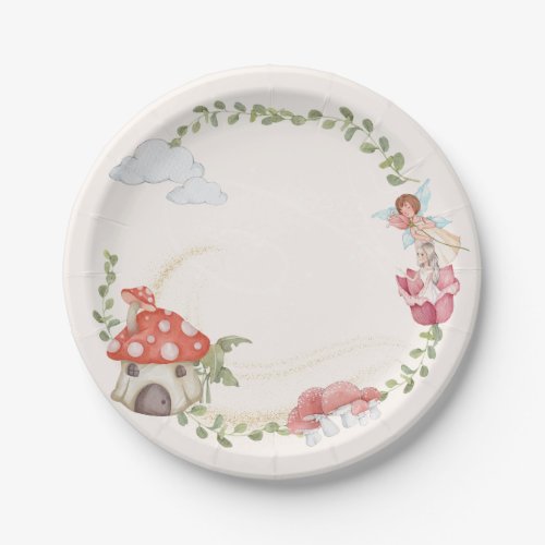 Fairy land birthday party  paper plates