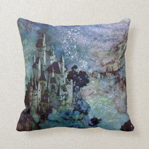 Fairy Land Castle Edmund Dulac Fine Art Throw Pillow