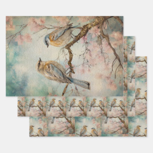 Fairy Land Spring Forest Birds No3 Wrapping Paper Sheets