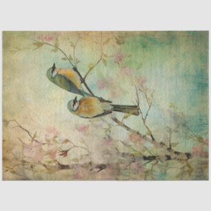 Fairy Land Spring Forest Birds No5 Tissue Paper
