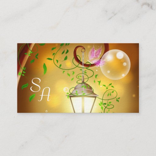 Customizable Fairy Lantern Business Cards
