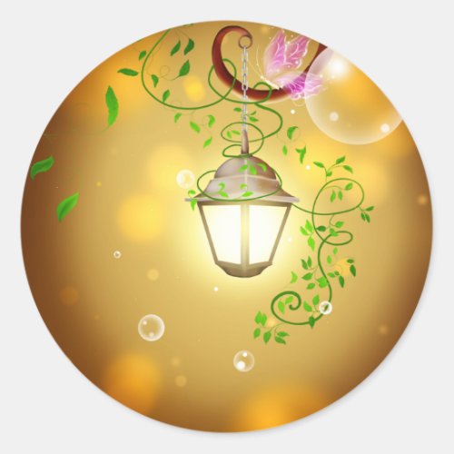 Fairy Lantern Classic Round Sticker