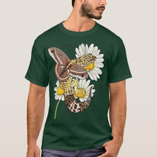 Fairy Leopard Gecko with Cecropia Moth Wings and D T_Shirt