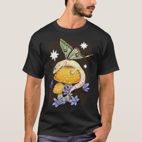 Fairy Leopard Gecko with Spanish Moon Moth Wings o T_Shirt