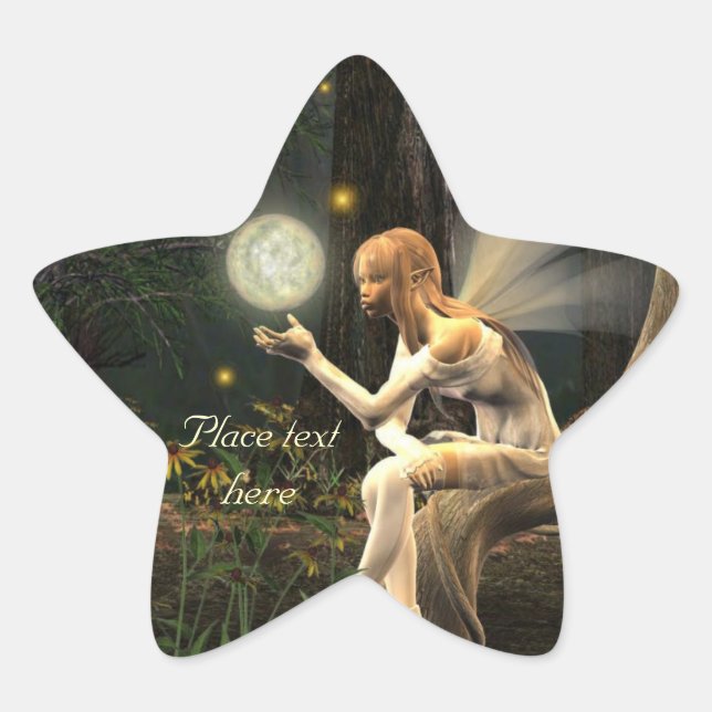 Fairy light ball fairy star stickers (Front)