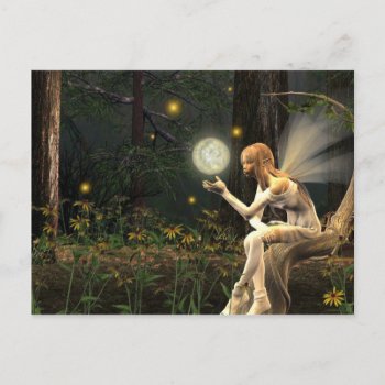 Fairy Light Ball Postcard by RenderlyYours at Zazzle