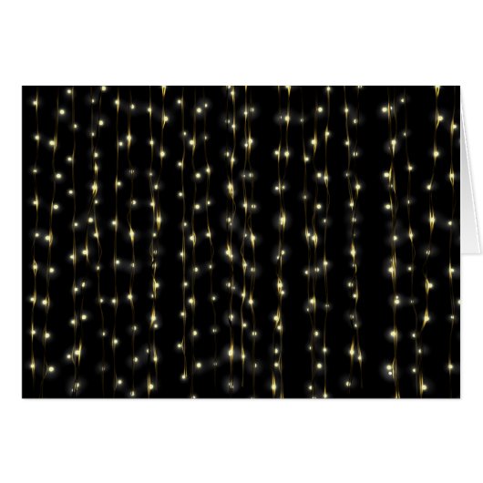 Fairy Light Cascade Cards (Front Horizontal)