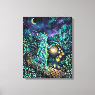Fairy Light Guardian Spirit Canvas Wall Art