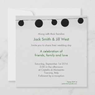 Fairy Lights 5.25x5.25 Invitation
