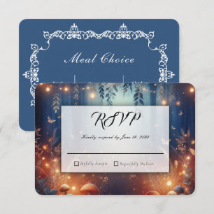 Fairy Lights and Moonlit Forest Magic RSVP Card
