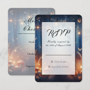 Fairy Lights and Moonlit Forest Magic RSVP Card