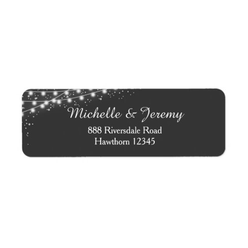 fairy lights return address labels