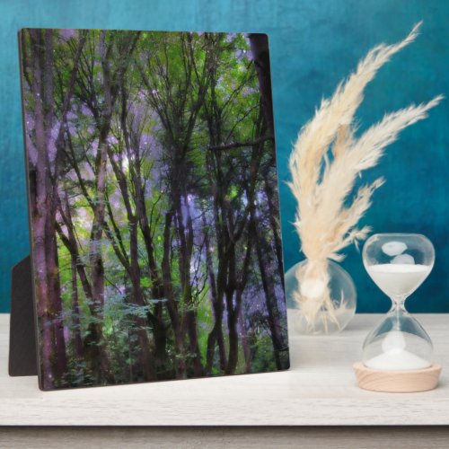 Fairy Lights Surreal Forest Plaque