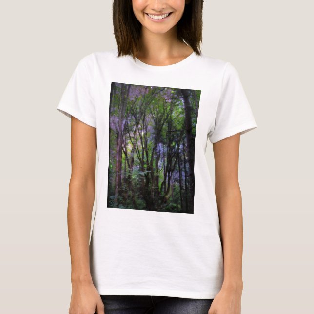 Fairy Lights Surreal Forest T-Shirt (Front)
