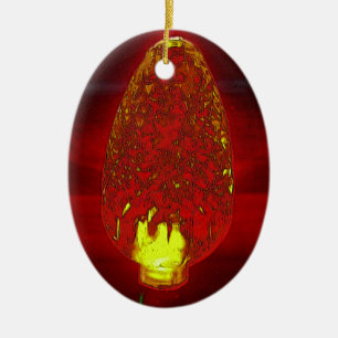 Fairy lite ceramic ornament