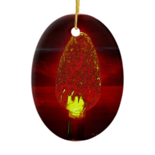 Fairy lite ceramic ornament