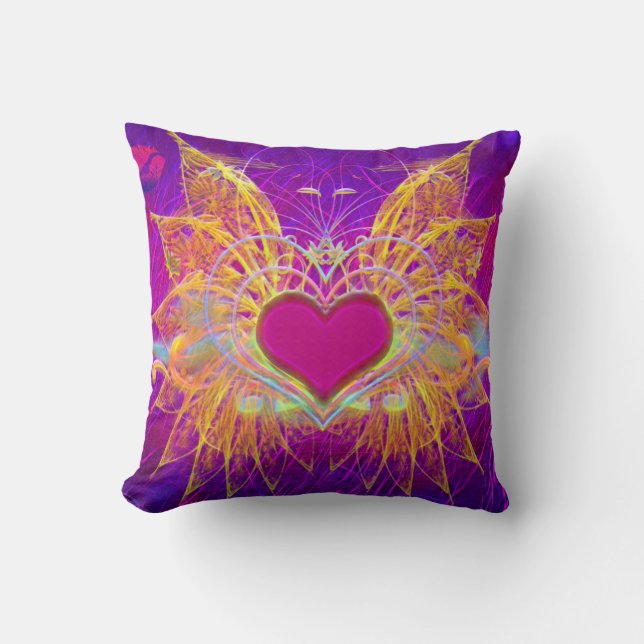 Fairy Love Throw Pillow (Front)