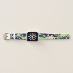 Fairy Luna Moth Maureen Girard Wildflower Apple Watch Band
