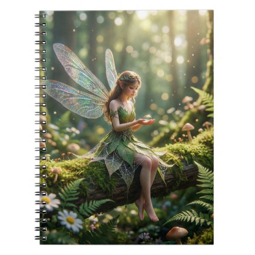 Fairy magic in the enchanted forest notebook
