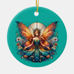 Fairy Magic, Magical Fantasy Vibe Ceramic Ornament