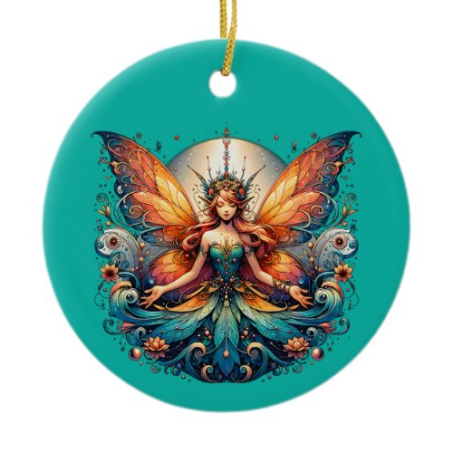Fairy Magic, Magical Fantasy Vibe Ceramic Ornament