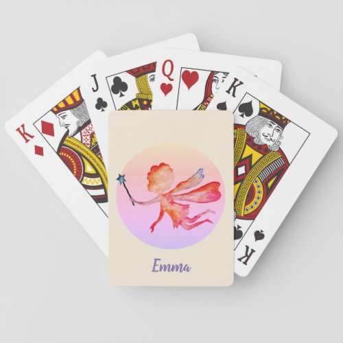 Fairy Magic Personalized Playing Cards