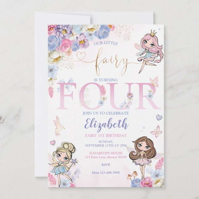 Fairy Magical Birthday Invitation (Front)