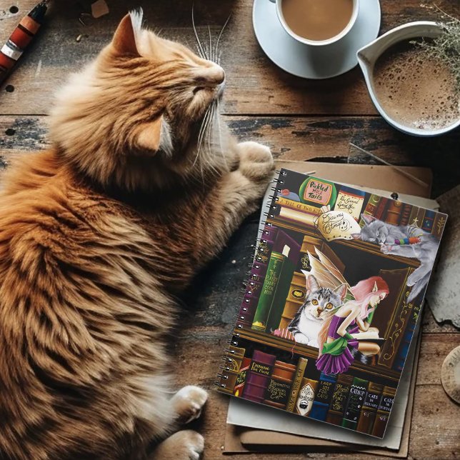 Fairy Magical Cats Enchanted Library Books  (Creator Uploaded)