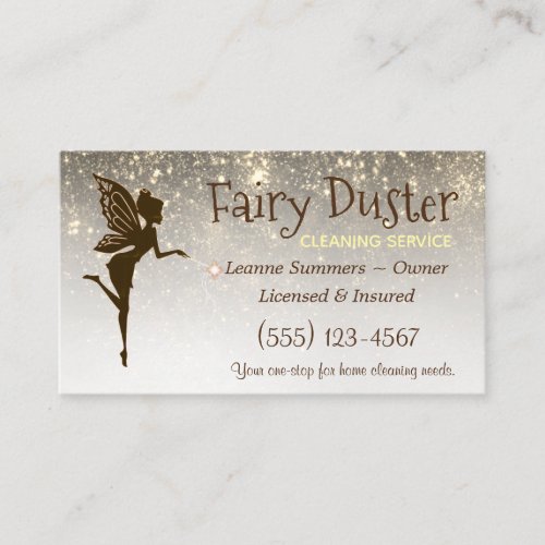 Fairy Maid House Cleaning Service Business Card