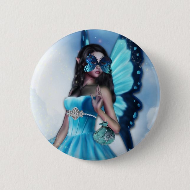 Fairy Masquerade Ball Button (Front)
