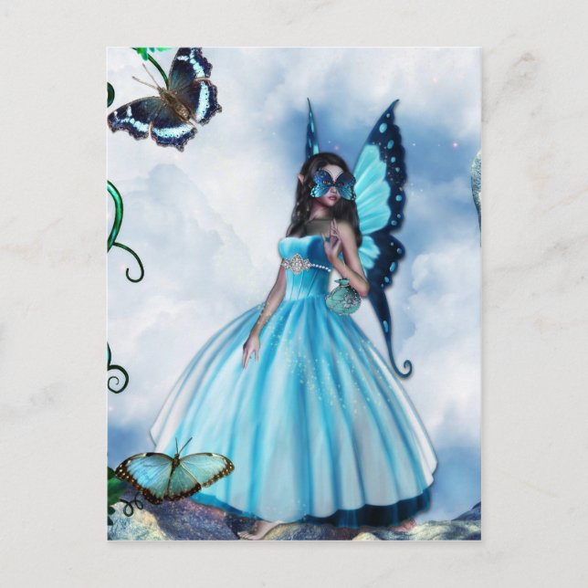 Fairy Masquerade Ball Postcard (Front)