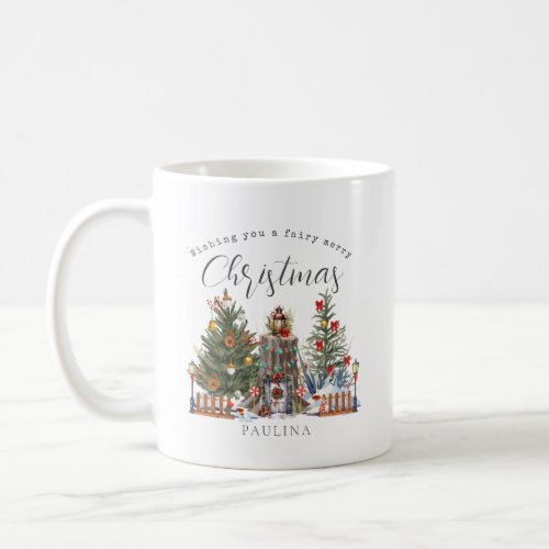 Fairy Merry Christmas Woodland Forest  Coffee Mug