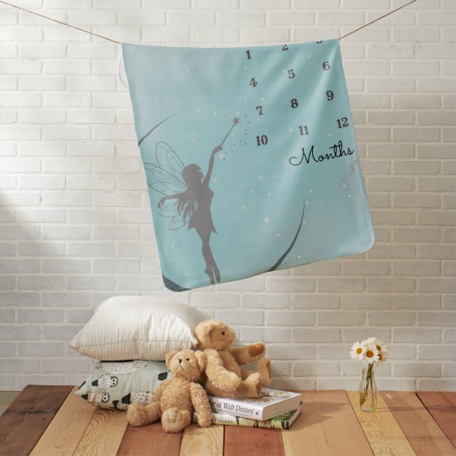 Fairy Monthly Baby Blanket (In Situ)