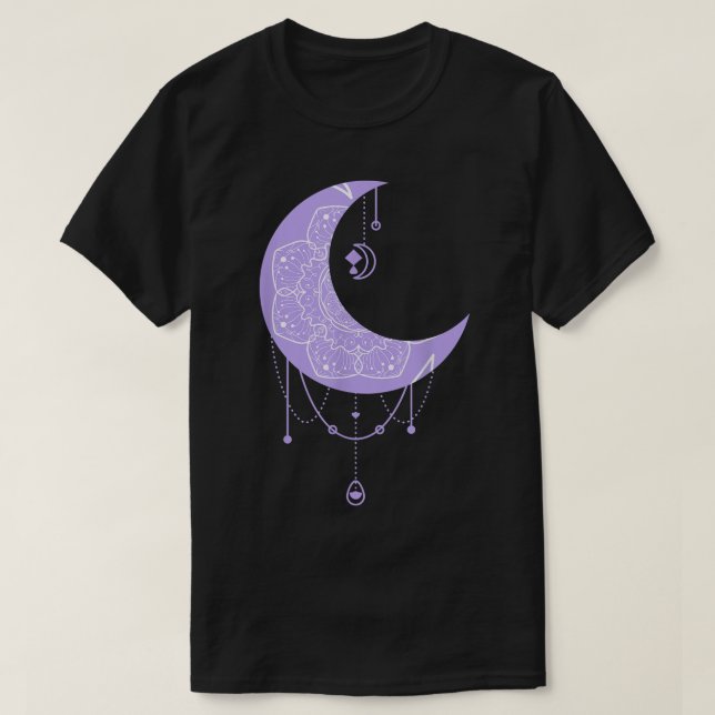 Fairy Moon Celestial Witch Graphic Tee  (Design Front)