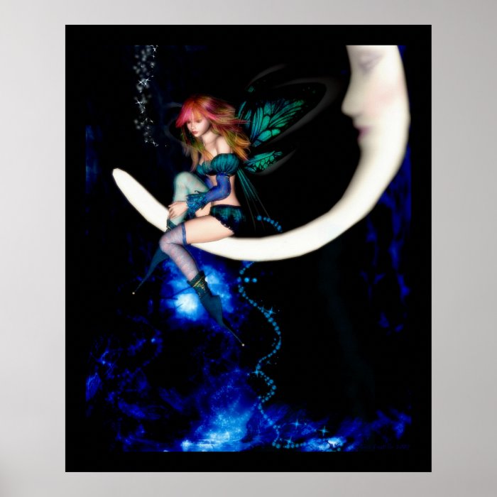 Fairy Moon Poster