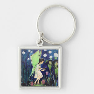Fairy Moth Luna Slipper Pulpit Maureen Girard Keychain