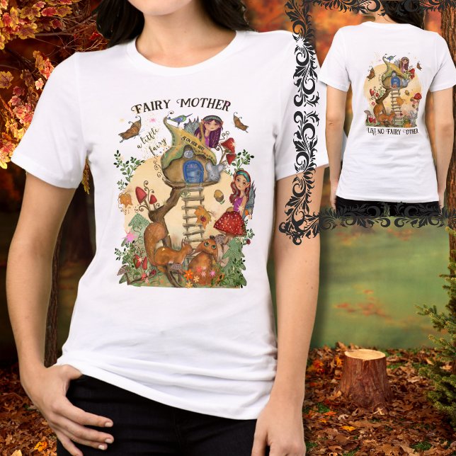 Fairy Mother Enchanted Autumn Baby Shower  Tri-Blend Shirt (Fairy Mother Enchanted Autumn Baby Shower Tri-Blend Shirt)