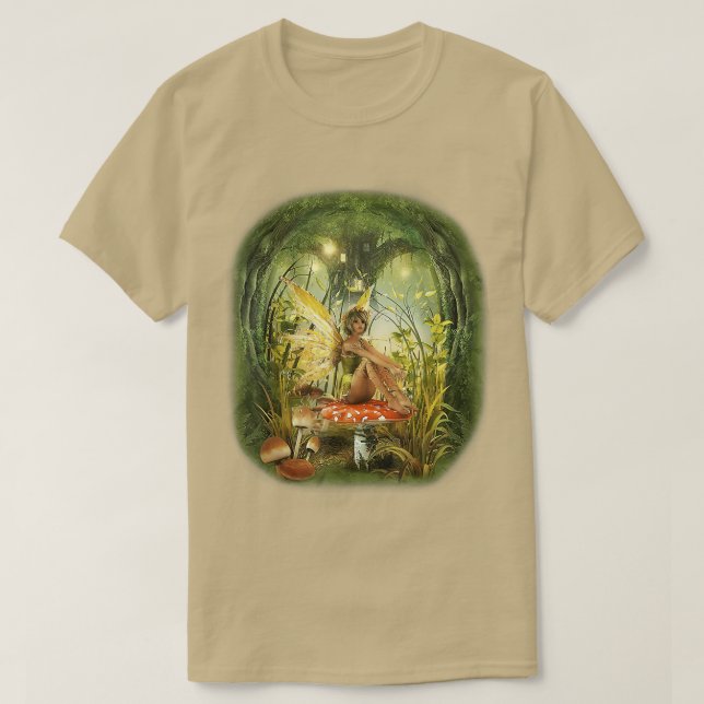 Fairy Mushroom Fairies Anime Toadstool Magical Win T-Shirt (Design Front)