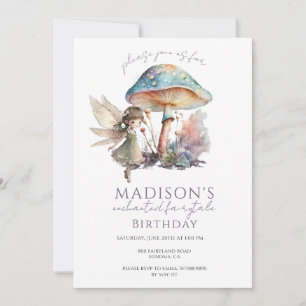 Fairy Mushroom Invitation