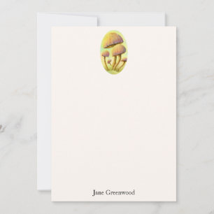 Fairy Mushrooms Personalized Note Card