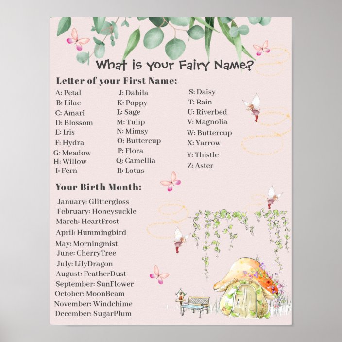 Fairy Name Sign | Zazzle.com