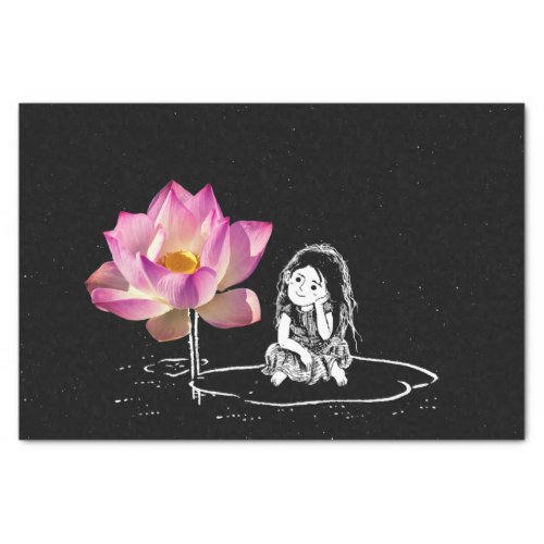 Fairy Night Lotus Flower Tissue Paper