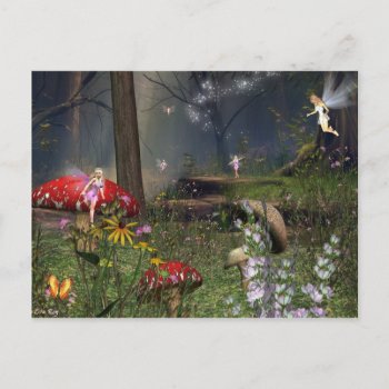 Fairy Night Postcard by RenderlyYours at Zazzle