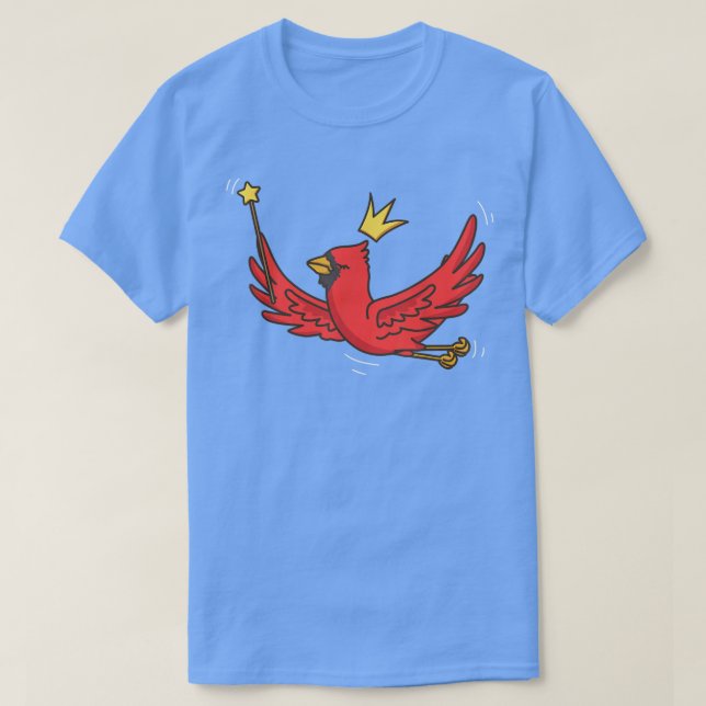 Fairy Northern Cardinal Wildlife Mystical Bird Fai T-Shirt (Design Front)